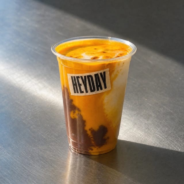 ORANGE PROBIOTIC DATE SMOOTHIE.